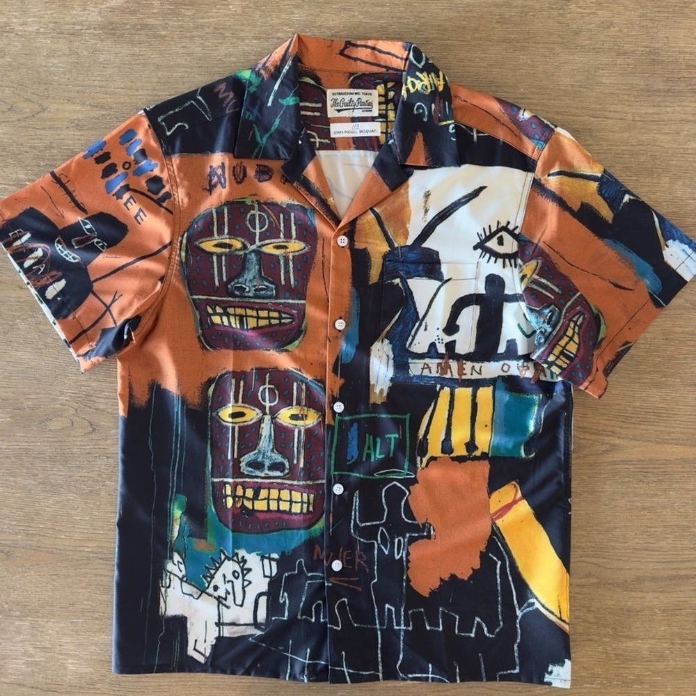 Wacko‎ Maria x Jean-Michel Basquiat Hawaiian Shirt-Type 4-Made In Japan-Size Med